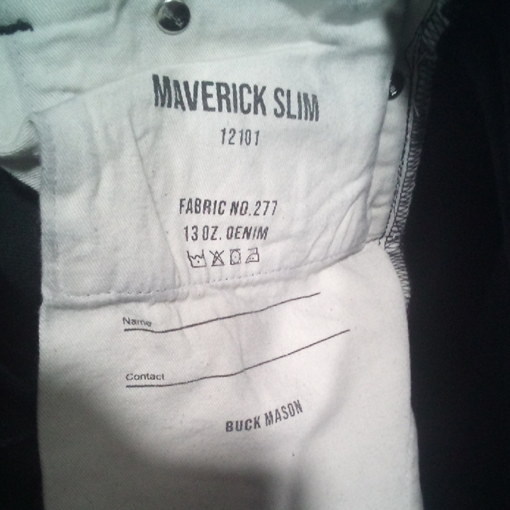 Buck Mason Maverick Slim Denim in Black
